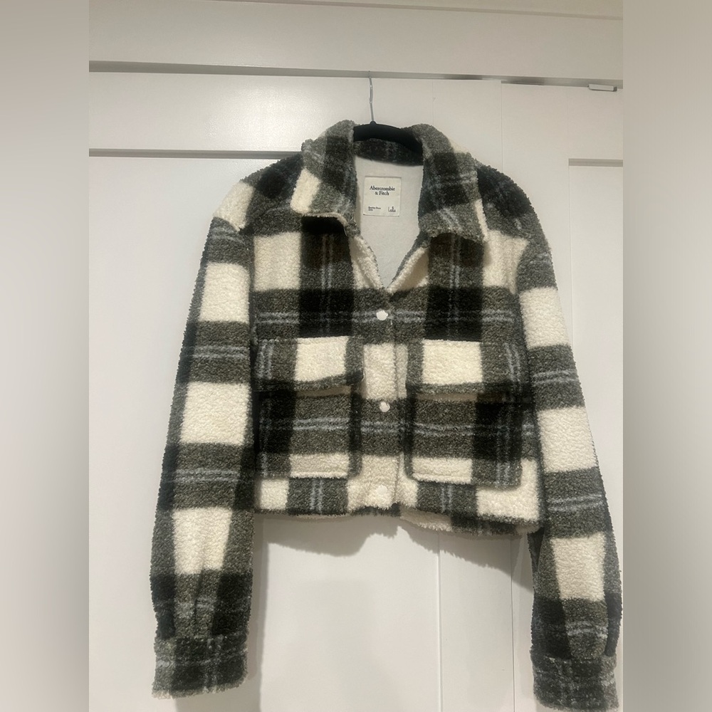 Cropped Sherpa Shirt Jacket